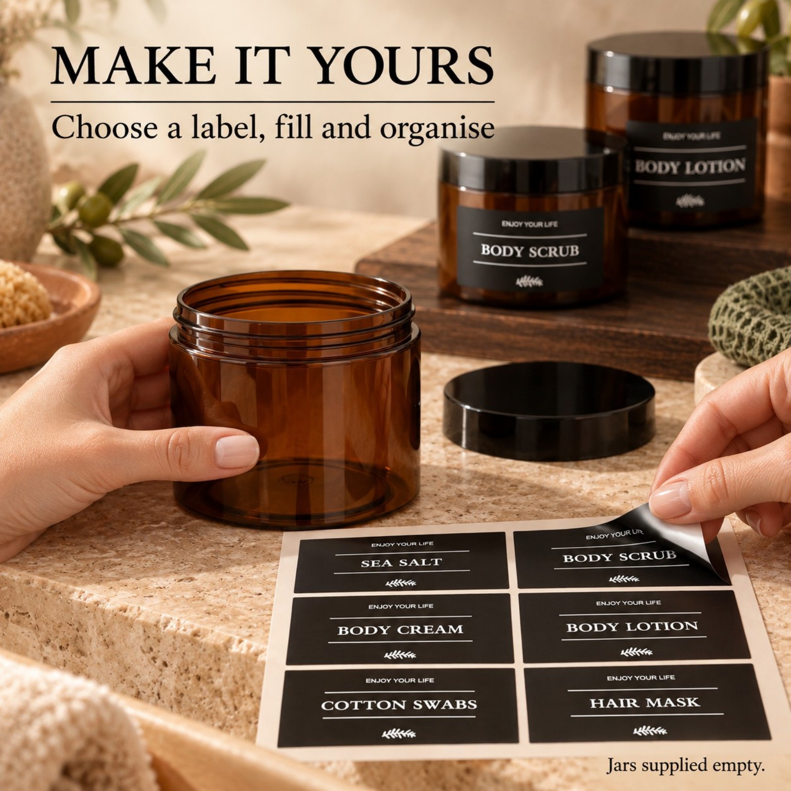 3PCS Bathroom Storage Jars wit - Hair Care ulasan dan harga