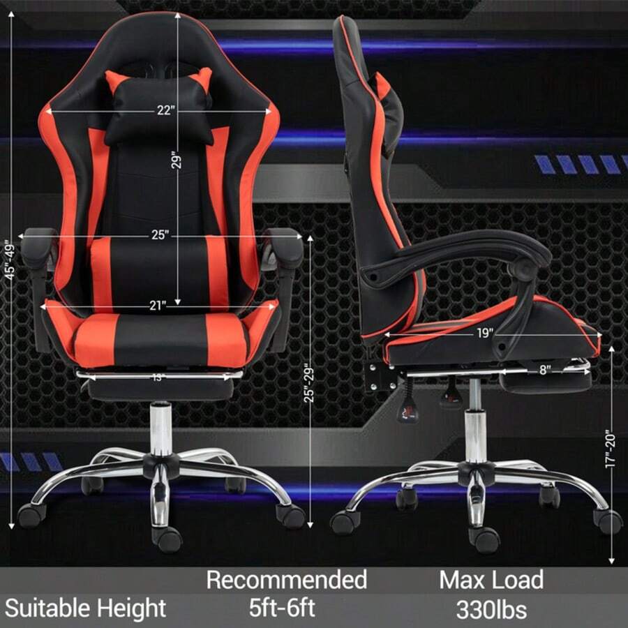 Gaming Chair With Massage Lumb - Massage ulasan dan harga