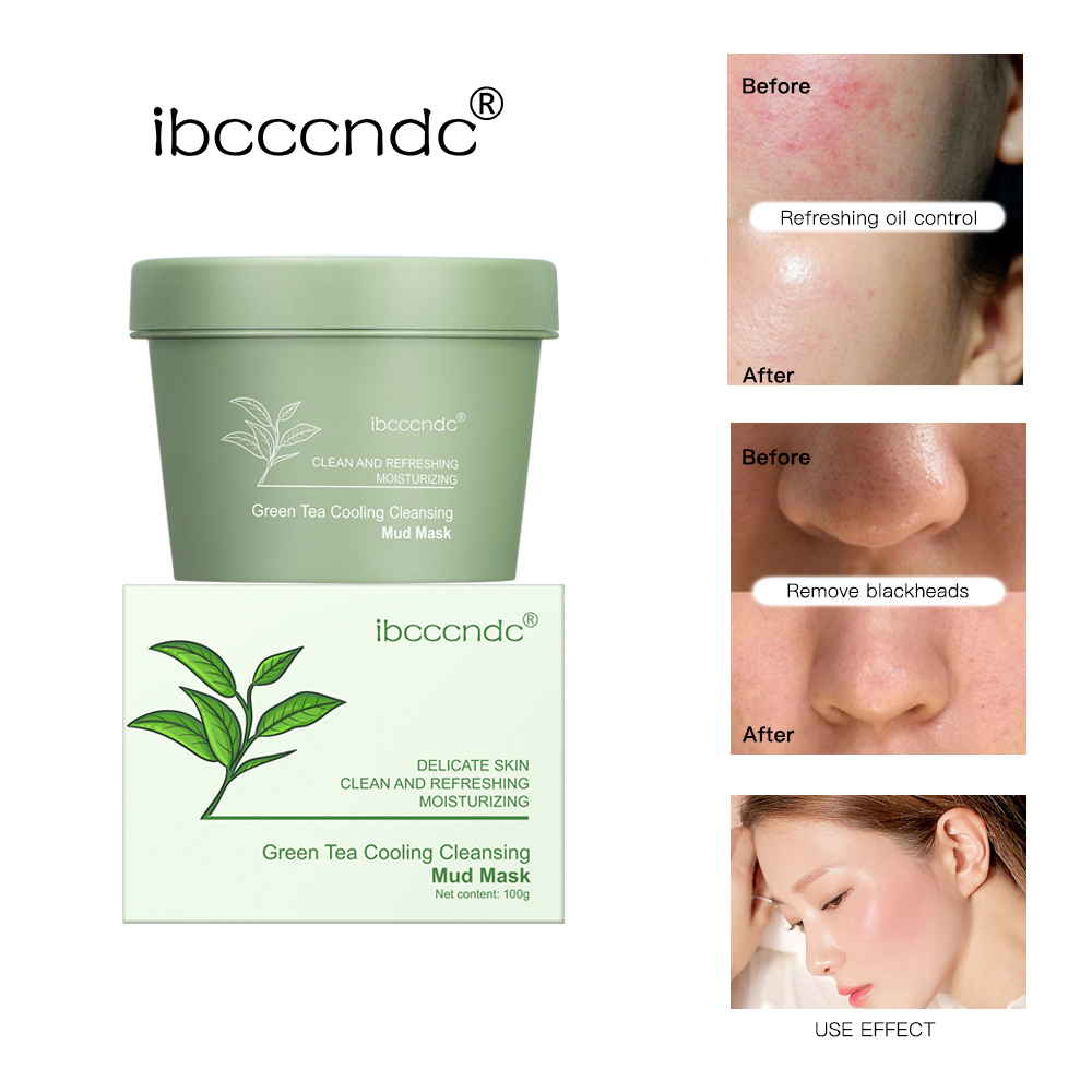Green Tea Mud Mask Natural Ski - Green Tea Cleansing Clay Mask ulasan dan harga