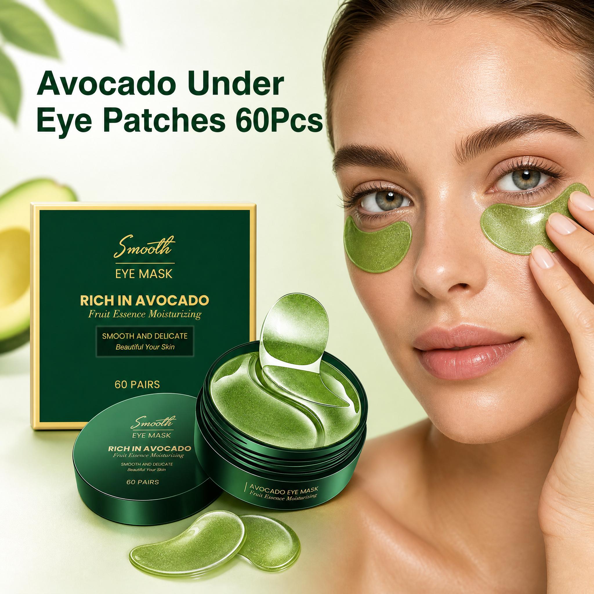 60Pcs Avocado Collagen Eye Mas - Collagen Under Eye Patches ulasan dan harga